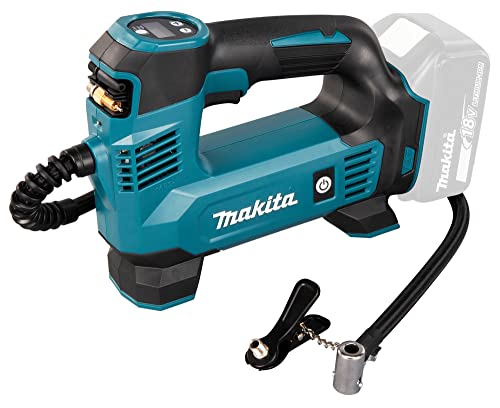 Makita DMP180Z Akku-Kompressor 8,3 bar 18 V (ohne Akku, ohne Ladegerät) Blau, Silber